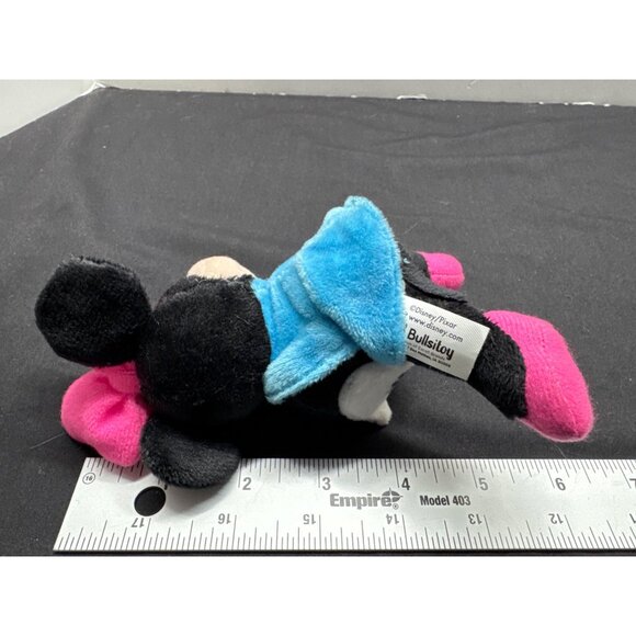 Disney Minnie Mouse Plush Wristband Toy - Pink Bow & Blue Dress Polyester Fiber - Picture 4 of 6